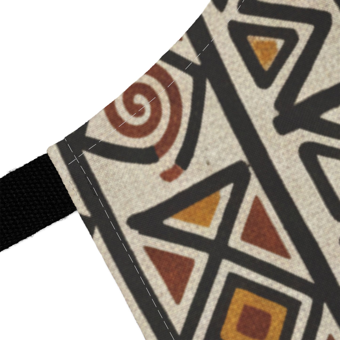 Tribal Geo Pattern Apron — Rustic African-Inspired Kitchen Apron
