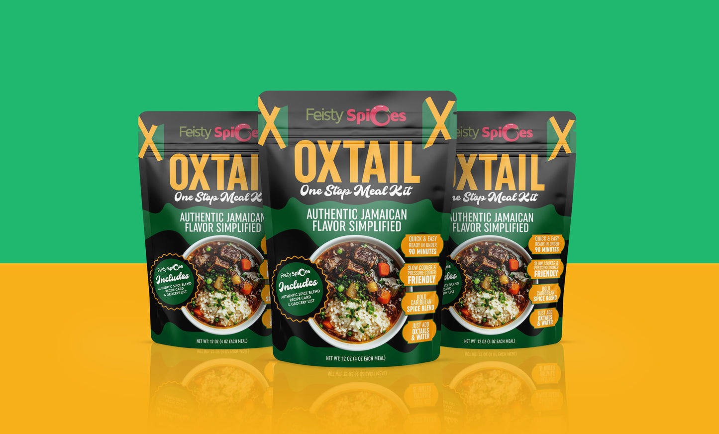 Feisty Spices Oxtail One Stop Meal Kit, 12 oz