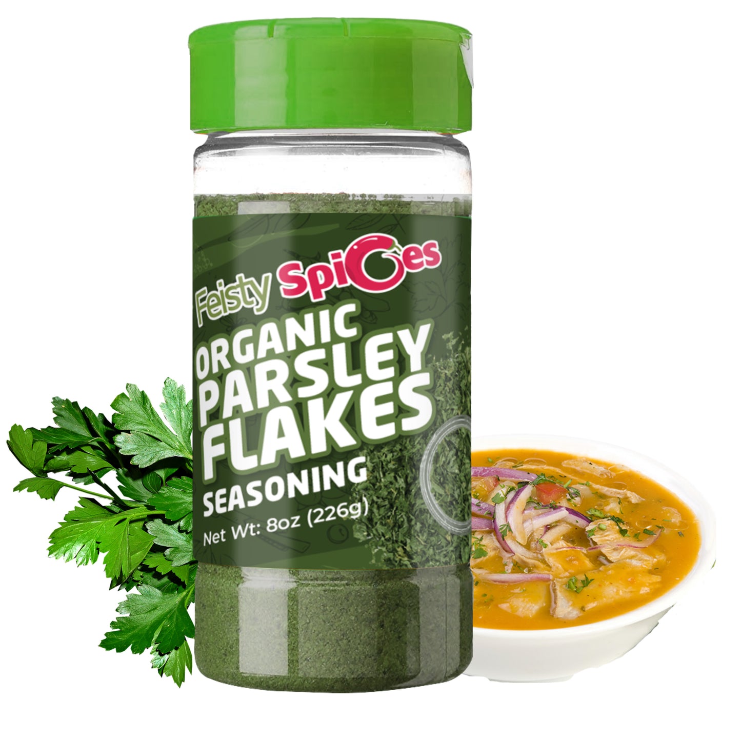 Feisty Spices Organic Parsley Flakes