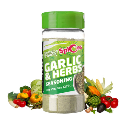 Feisty Spices Organic Garlic and Herb Seasoning- Gluten Free