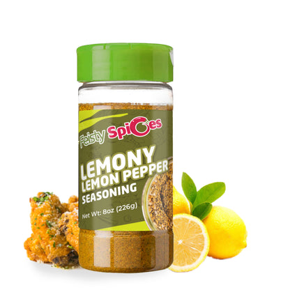 Lemony Lemon Pepper 8 oz - Zesty Citrus Infusion for Delightful Culinary Creations