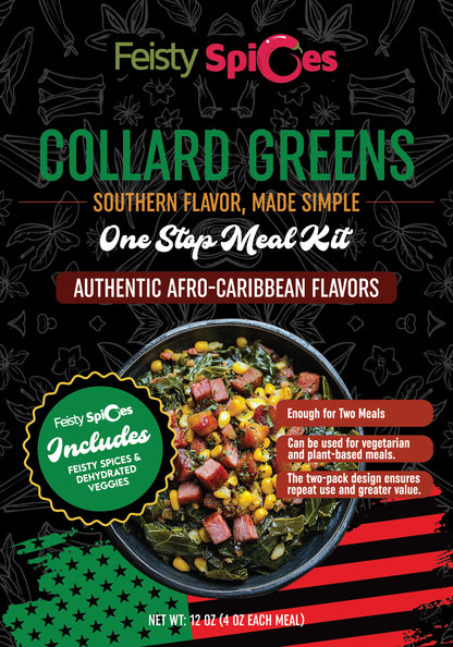 Feisty Spices Collard Greens One Stop Meal Kit