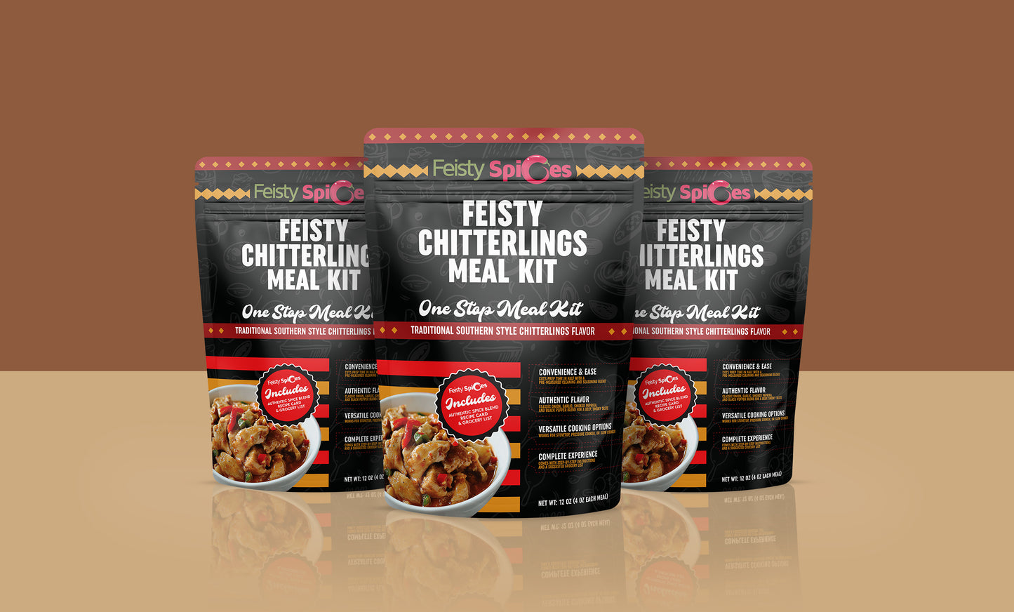 Feisty Spices Gourmet Chitterlings One Stop Meal Kit