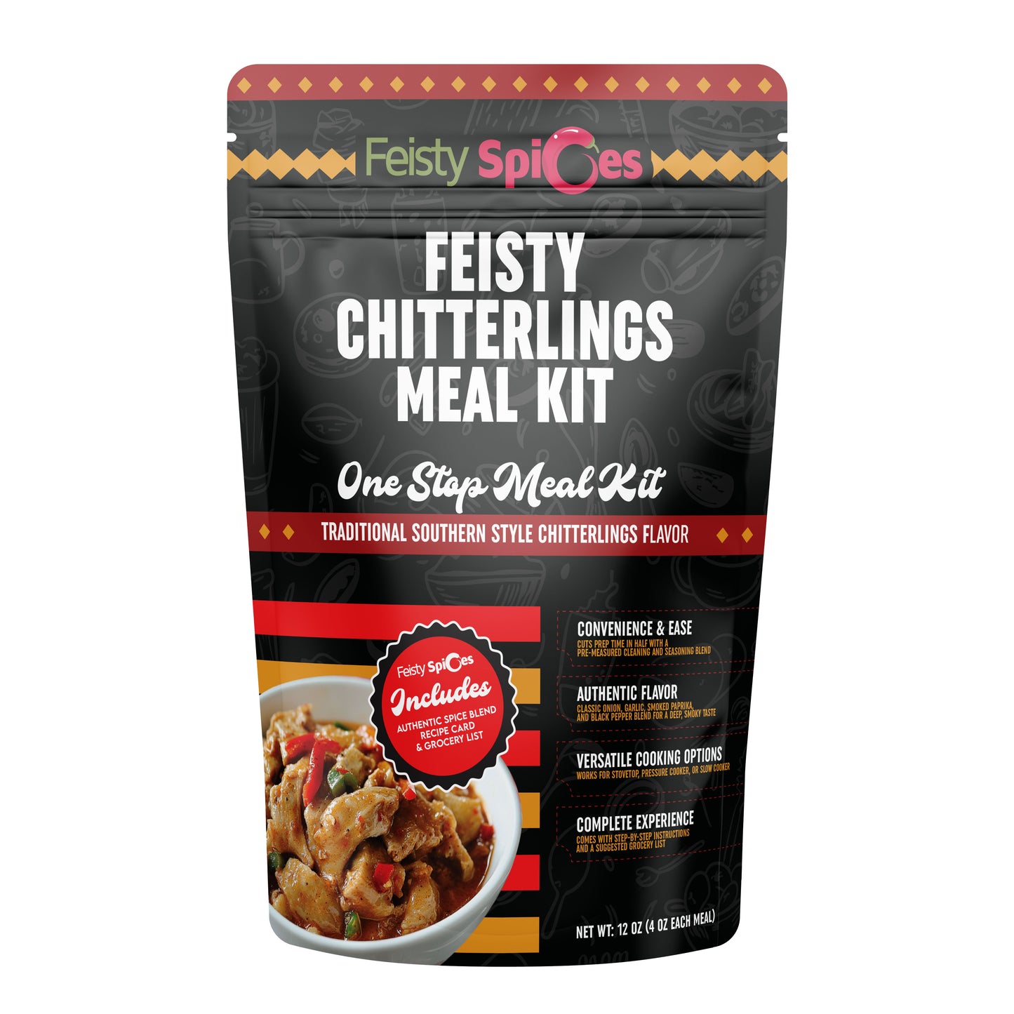 Feisty Spices Gourmet Chitterlings One Stop Meal Kit