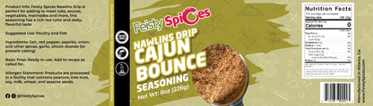 Feisty Spices Nawlins Drip Cajun Bounce Seasoning, 8oz